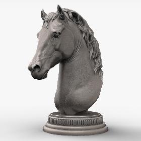 Horse Head Sculpture for 3d Printer 3D model